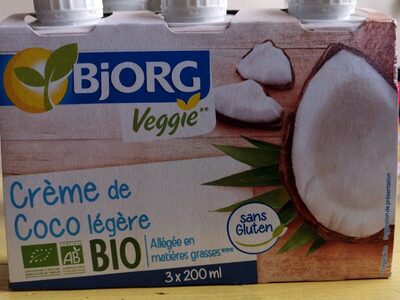Crème de coco légère
