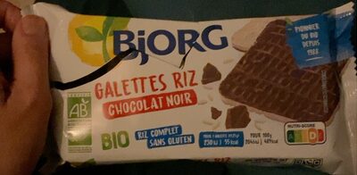 Galettes riz chocolat noir