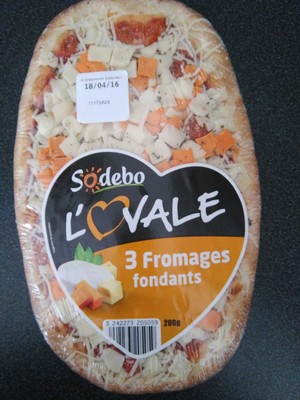 Pizza L'Ovale 3 fromages fondants