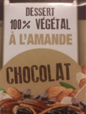 Dessert 100% végétal à l'amende au chocolat