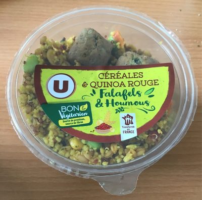 Salade Céréales et quinoa rouge falafels et houmous 250g