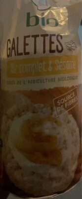 Galettes riz complet & sésame 130g