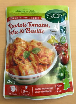 Ravioli Tofu Tomates et Basilic