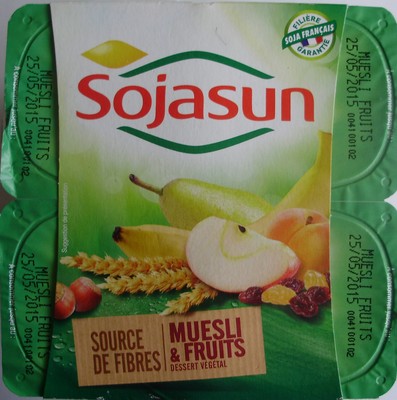 Yaourt au Soja fermenté, aux fruits et au muësli