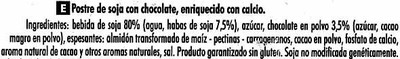 Postre vegetal de soja plaisir chocolate sin lactosa