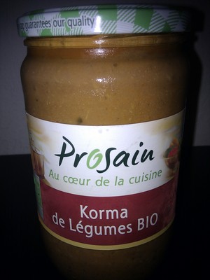 Korma de légumes au lait de coco