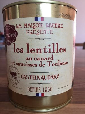 Les lentilles au confit de canard et saucisses de Toulouse