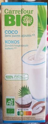 Lait végétal Coco sans sucres ajoutés