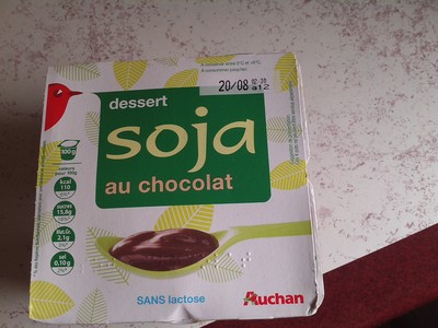 Dessert soja chocolatPicto Soja Origine France