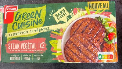 Steak végétal à base de protéines de pois