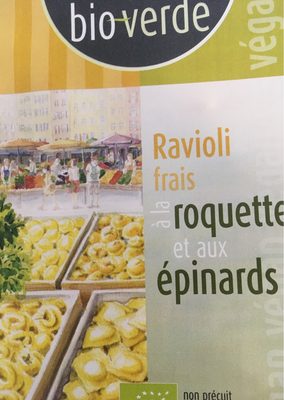 Ravioli frais à la roquette et aux épinard