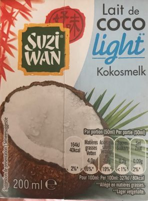 Lait de coco light