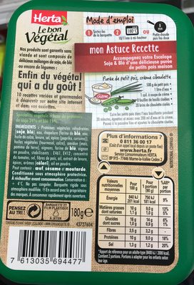 Le bon Végétal Escalope Soja & Blé