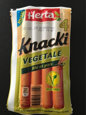 HERTA Knacki Veggie Saucisses végétales x4 -140g