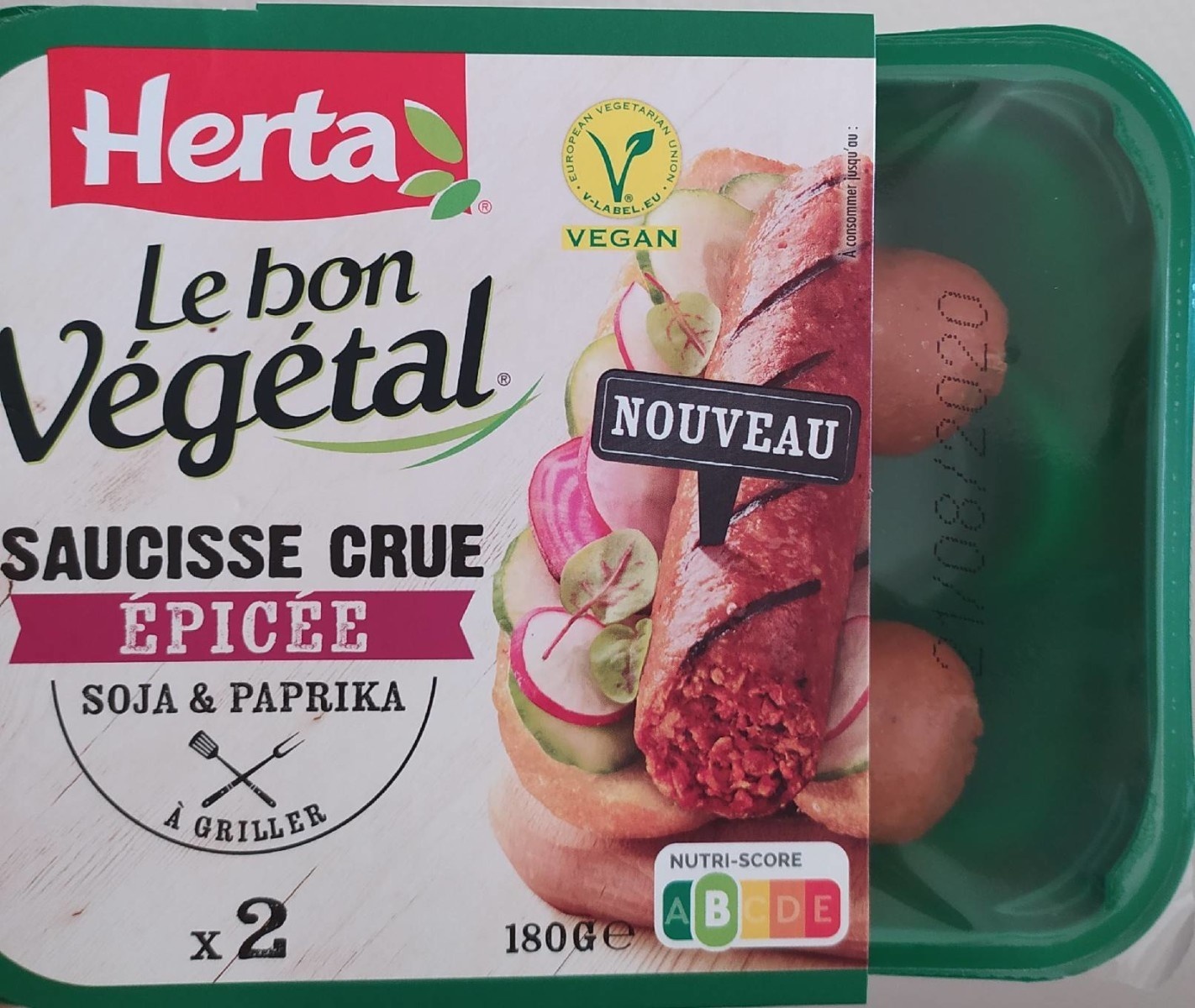 GARDEN GOURMET Sensational Cru à Cuire Epicée Soja & Paprika 180g