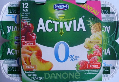 Activia Bifidus Fruits 0% Panaché 4x125g