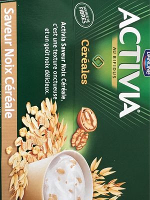 Activia Céréales Saveur Noix 4x120g