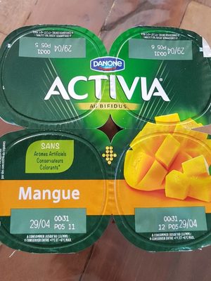Activia Fruits Mangue 4x125g