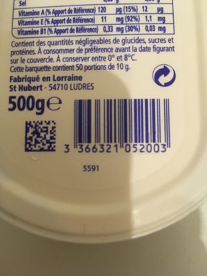 St Hubert Bio Margarine 250g